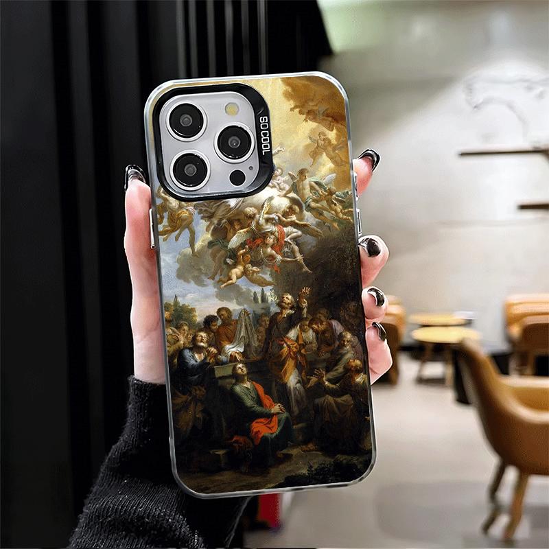 Эстетика Возрождения Искусство Живопись Мягкий Чехол для Телефона для iPhone 15 16 17 Pro Max 17Air 16E 14 Plus 13 12 Mini Ударопрочный Чехол Ba