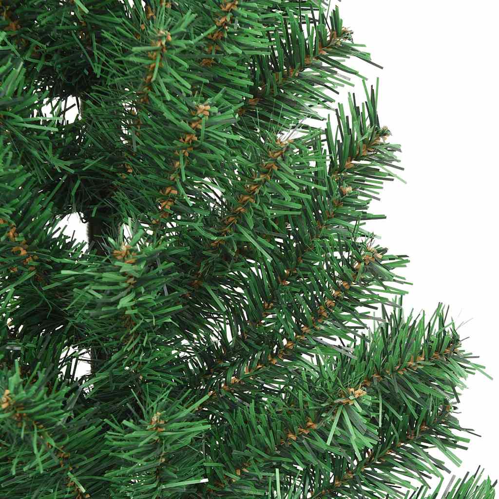 Artificial Pre lit Christmas Tree Green 210 cm PVC
