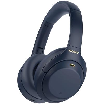 Sony Беспроводные наушники Amazon До 30 часов непрерывного прослушивания Midnight Standard Шумоподавление WH-1000XM4 LDAC, Alexa, Bluetooth, Hi-Res, Воспроизведение,