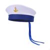 Sailor Hat Brimless Navy Cap for Cosplay Holiday Parties Masquerade
