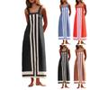 Women's Fashion Sleeveless Colorblocked Shoulder Strap Dresses