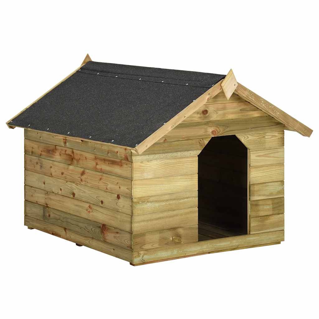 Dog House with Opening Roof Impregnated Pine Wood