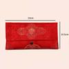 New Year Blessing Words Brocade Red Envelope Brocade Cloth Spring Festival Supplies 2025 Money Pocket HongBao Embroidery