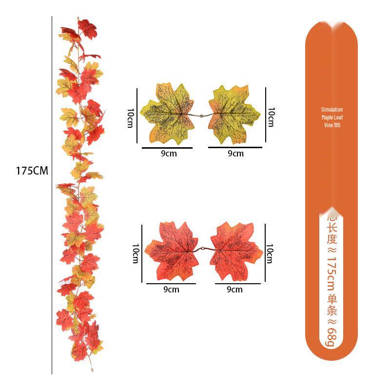 Autumn Maple Leaf Vine for Thanksgiving, Halloween & Christmas Decor
