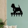 1pc West Highland Terrier Westie Dog Key Rack Hanger Metal Wall Art Key Hanger, Towel Rack, Iron Art for Home Decor