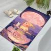 Twinkle Twinkle Star Friends Around Moon Carpet Printing Home Decor Bathroom Mat Fashion Room
