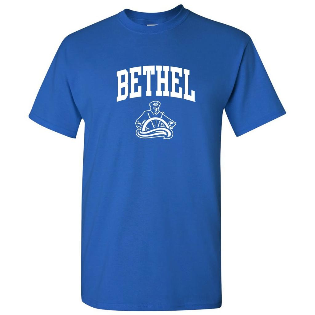 Bethel University Pilots Arch Logo T-Shirt - Royal