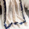 Luxury Large Scarf For Women Fashion Beach Wraps Shawl Elegant Floral Printed Hijab For Travel Imitation Silk Scarves