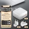 100 Вт четырехпортовый комплект зарядного устройства на основе нитрида галлия GaN сверхбыстрая зарядка ЕС/США зарядное устройство настольное зарядное устройство