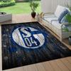 FC Schalke 04  Pattern Square Carpet,Area Rug,Carpet Rug for Living Room Bedroom Sofa Playroom Decor,Non-slip Floor Mat