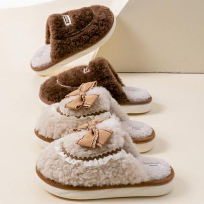 Плюшевые хлопковые тапочки с нескользящей подошвой для обсуждающих пар: Женская мода Осень/Зима 2025, Утепленная для тепла, Мужской зимний стиль