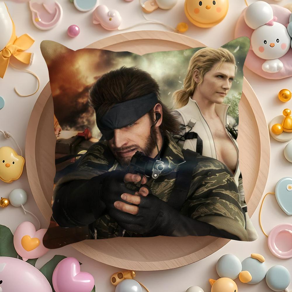 Metal Gear Solid Delta Eater Наволочка Плюшевая Ткань Мягкая Двусторонняя Печать Диван Теплый Зимний Домашний Подарок Наволочка