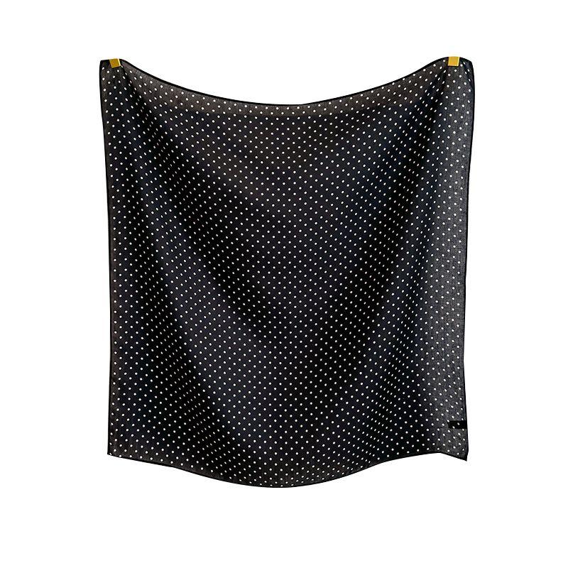 Women's Silk Square Scarf | High-End Korean-Style Neck Warmer Neck-Protecting Small Scarf – Perfect Autumn & Spring Ambience-Boosting Neckerchief