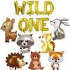 Forest Fawn Animal Balloon Party Decorative Aluminum Film Balloon Wild One Raccoon Hedgehog Fox Squirrel