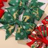2Pcs/Set Christmas Hair Bows with Clips for Baby Girls 3.22'' Ribbon Santa Festive Holiday Pinwheel Hairpins Kids Hair Accessori