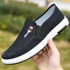 Men's Anti-slip Sneakers Casual Canvas Shoes Flat Shoes One Foot Stirrup Low Top Casual Cloth Shoes Driving Shoes