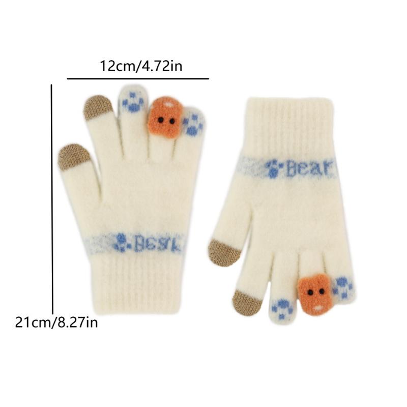 Теплые перчатки для осени и зимы с добавлением флиса и утолщением, а также теплые перчатки для велоспорта на открытом воздухе