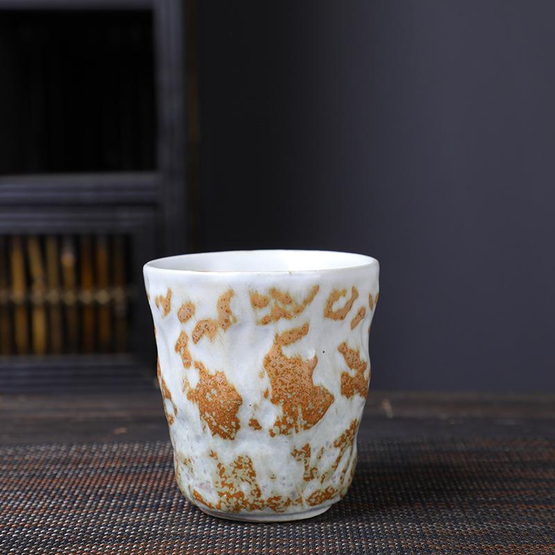 Kiln Cup Retro Teacup Ceramic Personal Cup Coarse Pottery Teacup Creative Ceramic Cup Espresso Cup