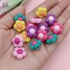 50 шт. модные цветочные свободные бусины для браслета и ожерелья, ювелирные аксессуары, однотонный акриловый креативный кулон