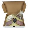 Gift Box - Soap Box - Chocolate Vanilla - 10 Vanilla Bath Pearls - Massage Soap