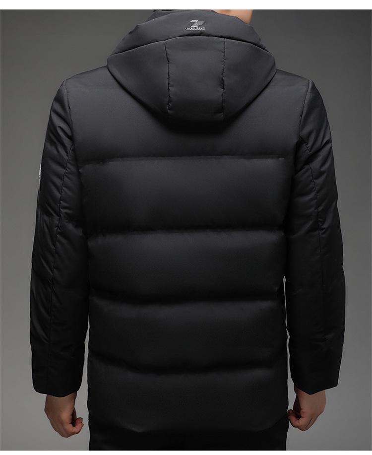 Пуховик мужской с капюшоном от известного бренда - Зимнее теплое пальто для всех возрастов