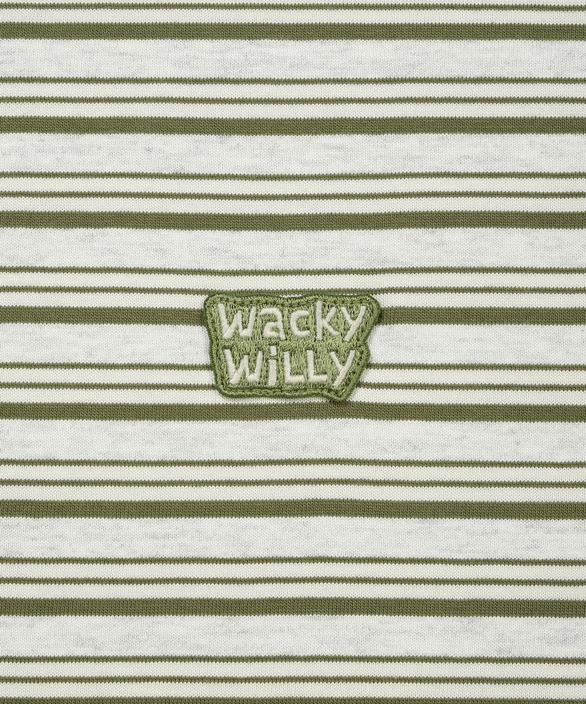 WACKY WILLY Striped Long Sleeve Oatmeal