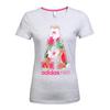 adidas Neo Women's Floral Fruit Print A Logo Short Sleeve T-Shirt Light Grey AJ8590