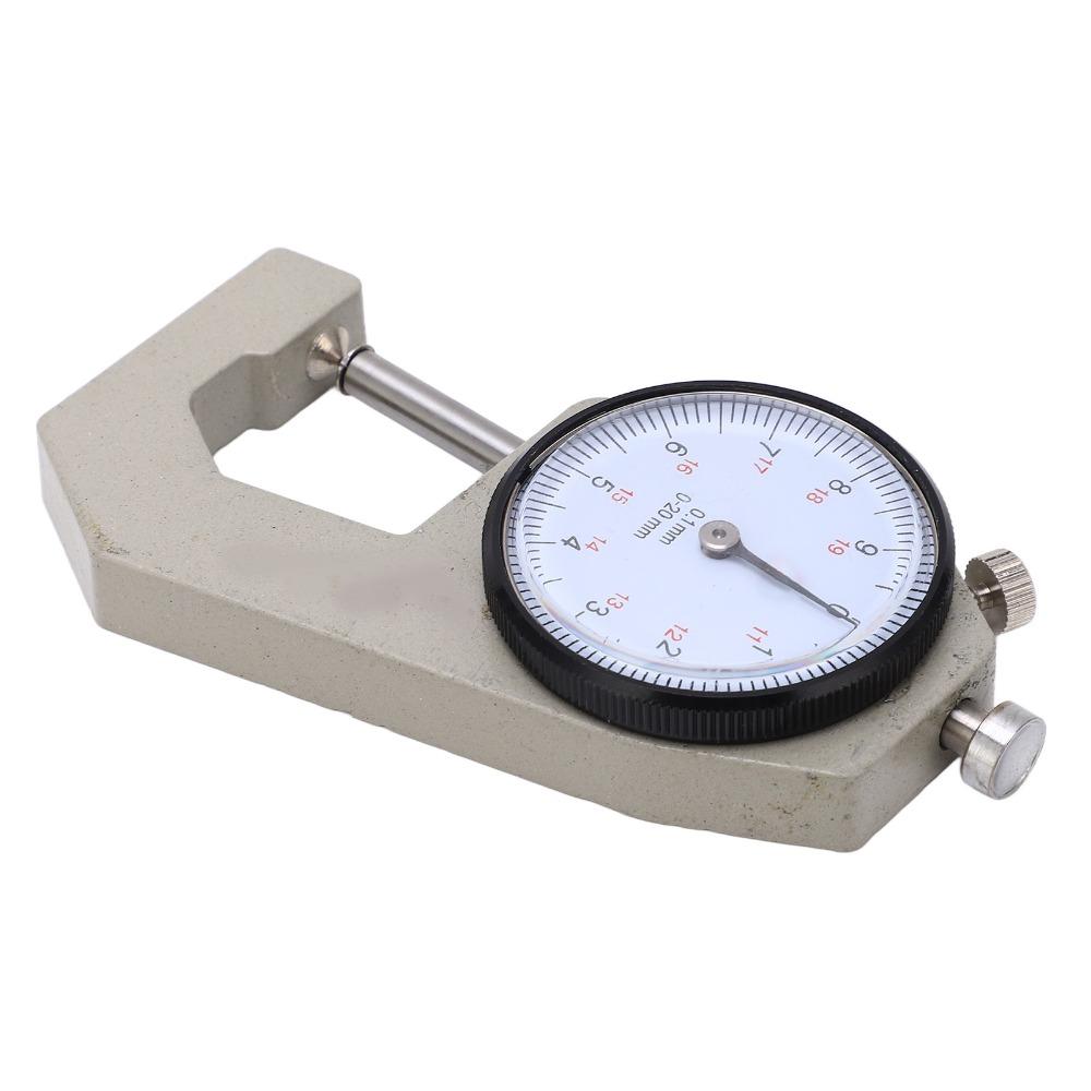 Pointer Display Thickness Micrometer 0-20mm Range Portable Thickness Meter For Fabrics