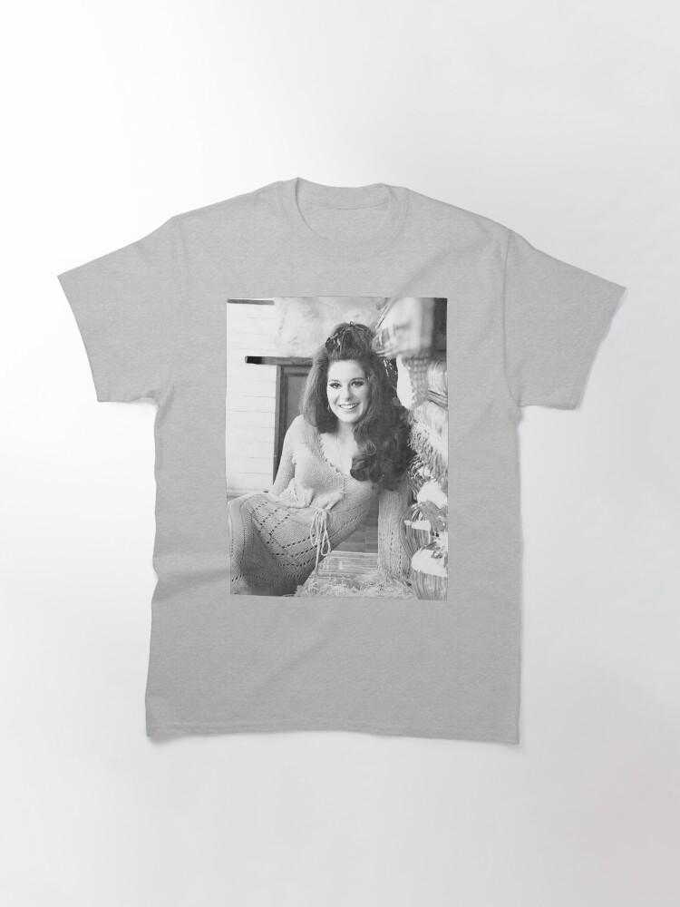 Черно-белая классическая футболка June Carter Cash Bobbie Gentry