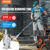 Насос для мойки высокого давления, Горизонтальный, вал 19 мм, 3400 PSI, 2,5 GPM, Комплект сменных насосов для мойки высокого давления, Насос для чистки деталей, Совместим с Honda, Simpson,