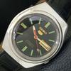ВИНТАЖНЫЕ МУЖСКИЕ АВТОМАТИЧЕСКИЕ ЧАСЫ SEIKO 5 7S26A ЯПОНИЯ ЦИФЕРБЛАТ ЧЕРНОГО ЦВЕТА a701915-5 R207-a701915