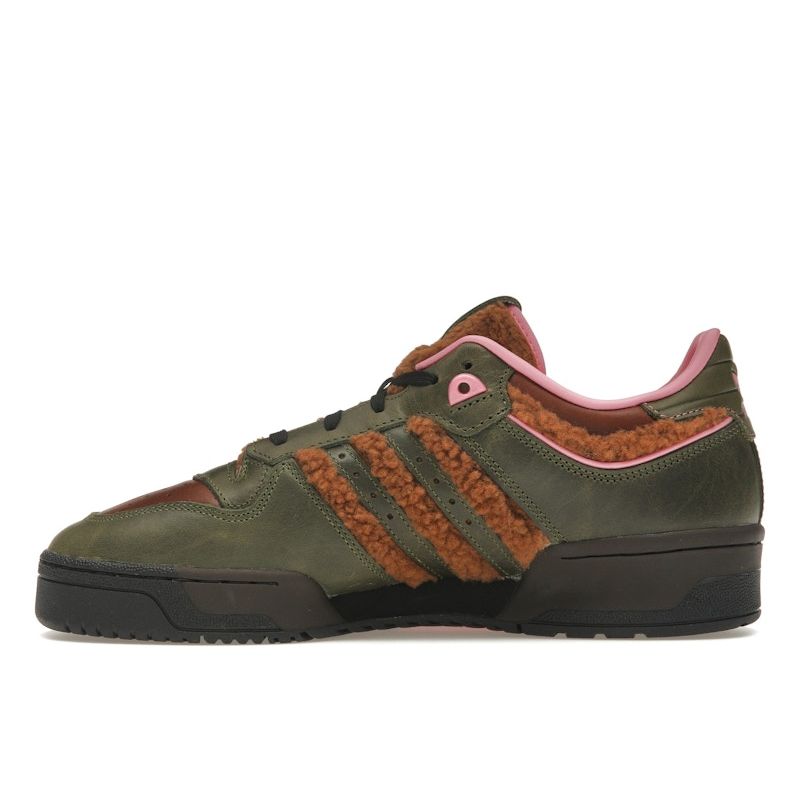 adidas Originals Rivalry Low 86 Симпсоны Мужские Дикий Коричневый Дикий Сосновый Розовый Тон IF7190