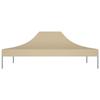 Toit de Tente de Réception - VIDAXL - Beige - 4,5x3 m - Résistant aux UV - Imperméable