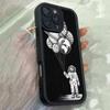 JT51 Астронавт с планетами Чехол для телефона для iPhone 17 Pro Max Samsung S26 A17 A07 Xiaomi 15T Redmi Note 14 Pro Plus Мягкий чехол-бампер из ТПУ