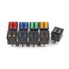1PCS Double Light Push Button Rocker Switch 31*25mm 6Pin 2/3 Position Boat Power Switch ON-OFF/ON-OFF-ON 16A/250V 20A/125V KCD4