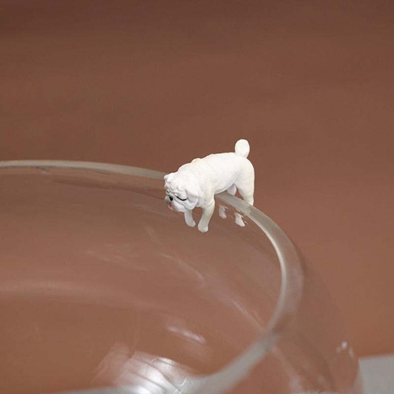 Креативные украшения для собак для аквариума, ПВХ, каваи, мультяшная подвеска для собак, восхождение