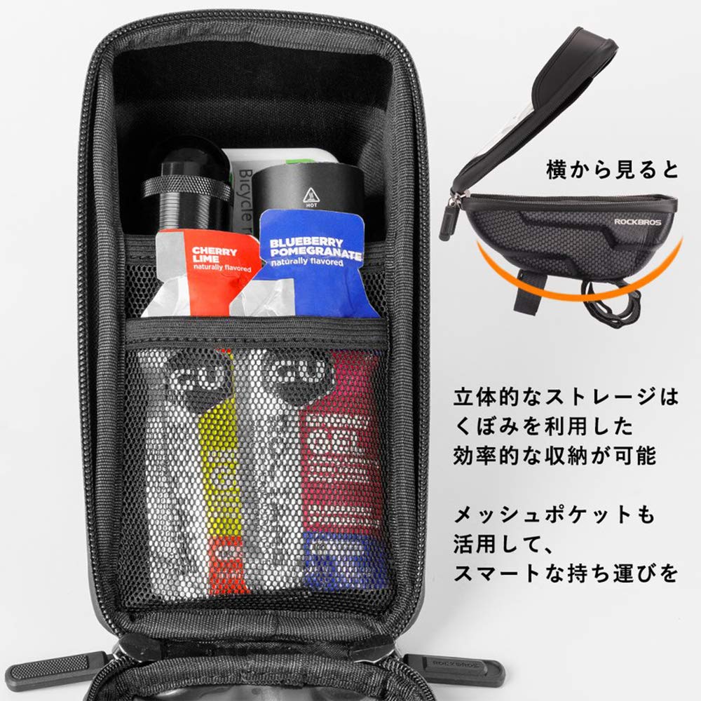 ROCKBROS Велосипедный держатель для телефона на верхнюю трубу рамы, на руль, подходит и совместим с большими iPhone 11 Pro 8, Galaxy, HUWEI Mate P20 P10, Sony Xperia и Note 8 PRO,