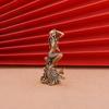 Mini Brass Mermaid Figurine Fairy Tale Character Mermaid Princess Statue Creative Home Decoration For Girls' Rooms Surprise Gift