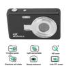 12MP 1080P Digital Camera with 2.4in TFT Screen, 16X Zoom, Autofocus, Pocket Digital Camera for Students, Vlogging, and Travel (Black)