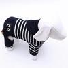 Одежда для собак Весенняя и осенне-зимняя одежда Тедди Бишон Одежда для домашних животных Полосатая подвеска для щенков Одежда на четыре фута