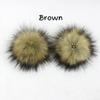 2pcs Cap Accessories Faux Fox Fur PomPom With Buckle DIY Ball Hat Ball Pom Pom Hairball Multicolor