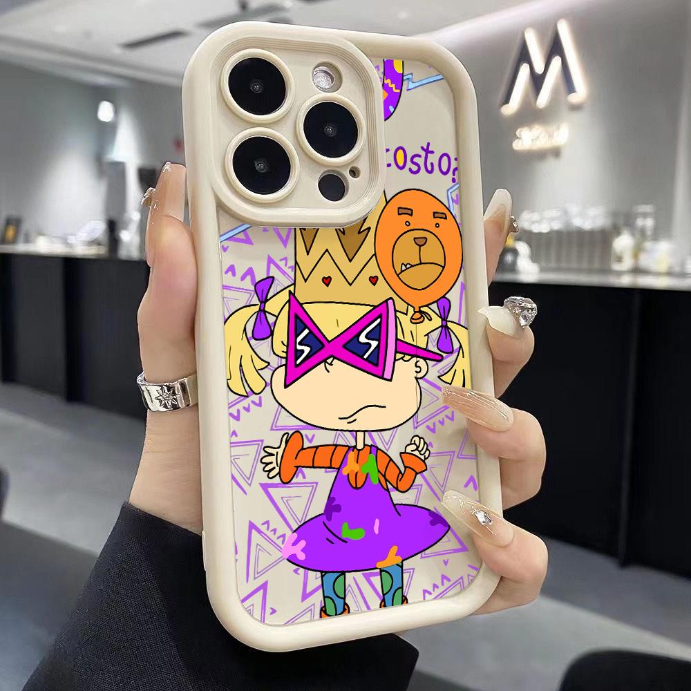 Мультяшный чехол для телефона R-Rugrat Чакки для iPhone 17 Air 16 e 15 14 13 12 11 Pro Max Plus Mini SE 2020 2022 Мягкая задняя крышка из ТПУ