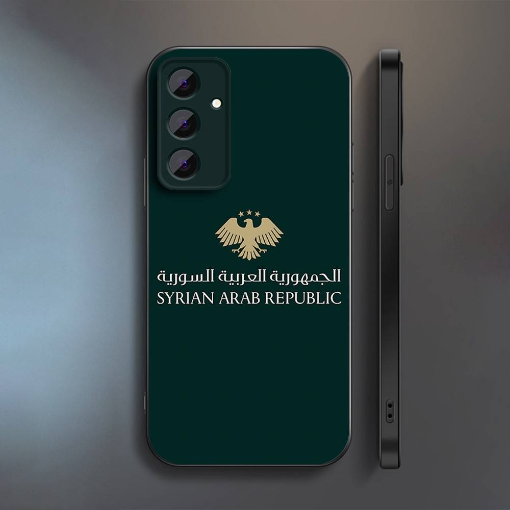 Чехол для телефона с логотипом Сирийской Арабской Республики Для Samsung S 25,24,23,22,30,21,10,9,Ultra,Plus,Lite,FE,4,5 G Мягкий Черный Чехол