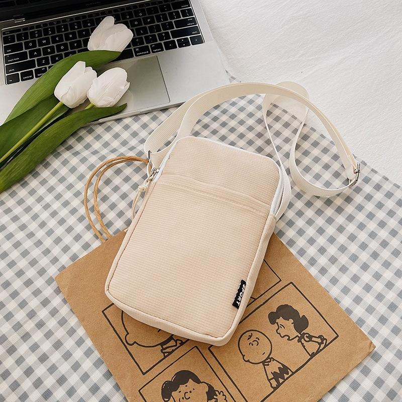 Mobile Phone Bag Women's Single Shoulder Crossbody Bag Coin Purse Nylon Handbag Minimalist Small Cell Phone Pouch