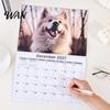 Wall Mounted Note Taker 2027 Calendar, Buildings/Beaches/Cats/Dogs 12 Monthly Planner, January - December Yearly Schedule Tracker Hanging Calendar