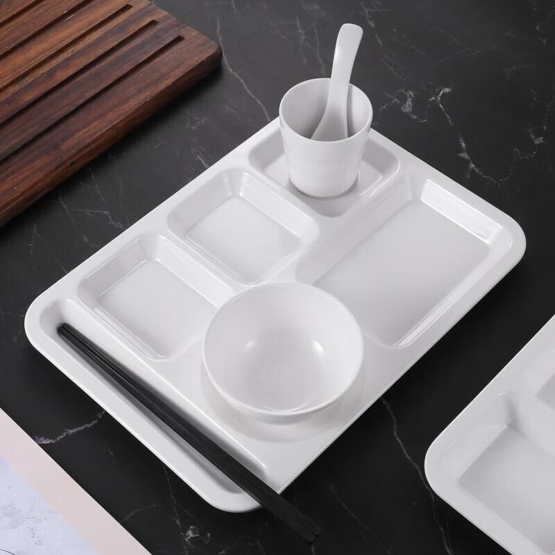 Melamine Multi-Compartment Fast Food Tray