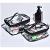 Waterproof Transparent PVC Bath Cosmetic Bag Women Make Up Case Travel Zipper Makeup Beauty Wash Organizer Toiletry Storage Kit Jj131