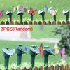 Pack of 3 Solar Powered Fluttering Butterflies Flying Butterfly Garden Ornaments