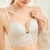 Summer Seamless Back Underwear French Pure Desire Small Chest Gathering Underwear Sexy U-shaped Smooth Surface Without Steel Ring Bra