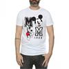 Mens Mickey Mouse Jump & Wink Cotton T-Shirt
